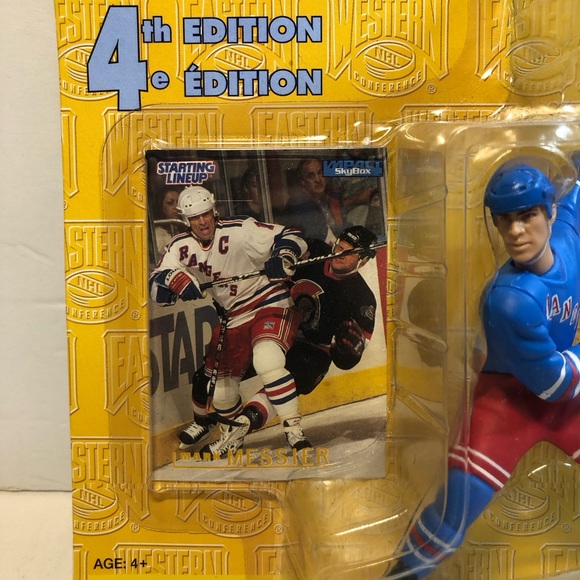 1996 Starting Lineup NHL 4th Edition Mark Messier (Rangers) Hockey fig plus card - Picture 2 of 7